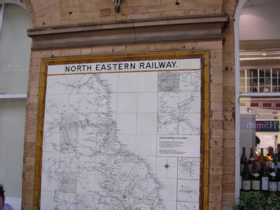 York Railway Station, tiled map