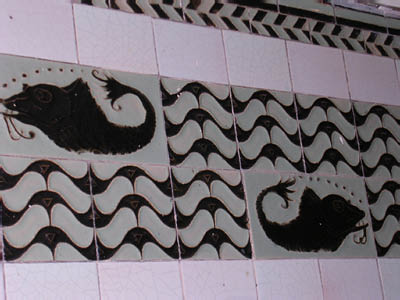 Formerly the Yorkshire Club, Medmenham pottery tiles