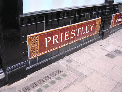 Tiled shop front