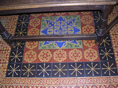 York Minster Chapter House, Minton encaustic tiles