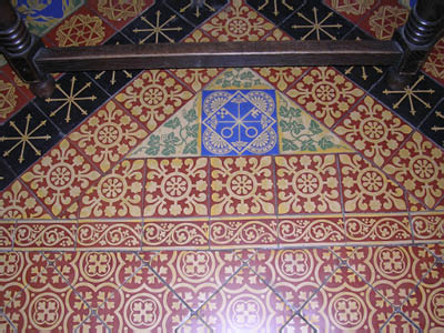 York Minster Chapter House, Minton encaustic tiles