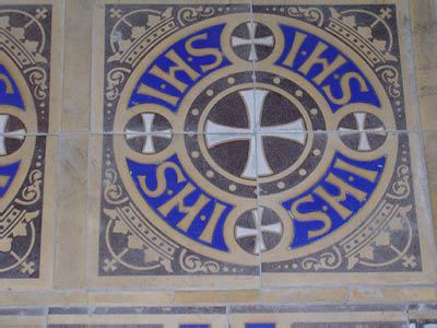 All Saints Church, encaustic tiles