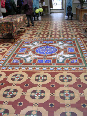 Bar Convent, Maw & Co mosaic & encaustic tiles