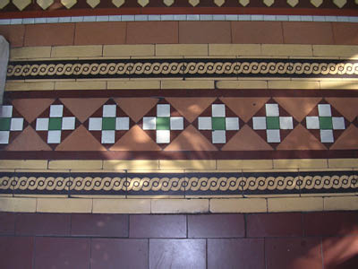 Bar Convent, Maw & Co mosaic & encaustic tiles
