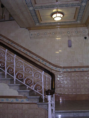 Royal York Hotel, tiled stairwell